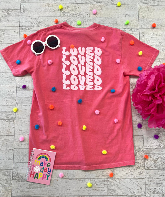 loved pocket tee | watermelon