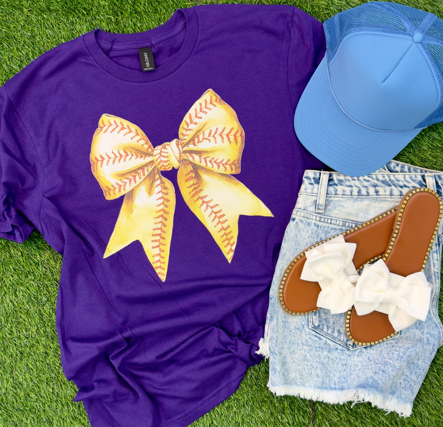 Softball Bow Tee