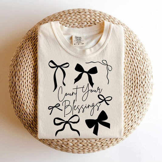 Count--Your Blessing Bows Tee.