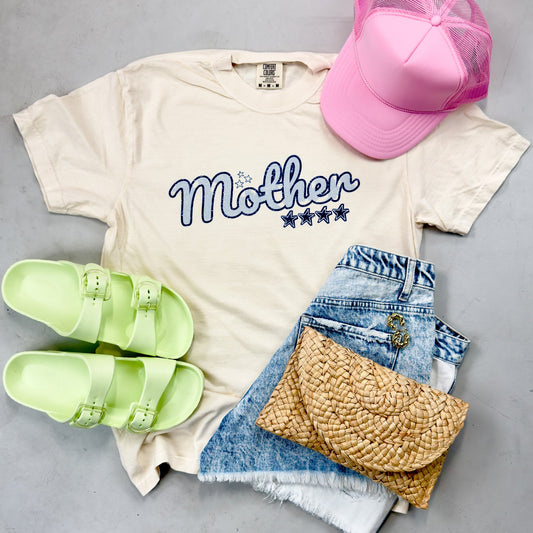 Blue Stars Mother Tee