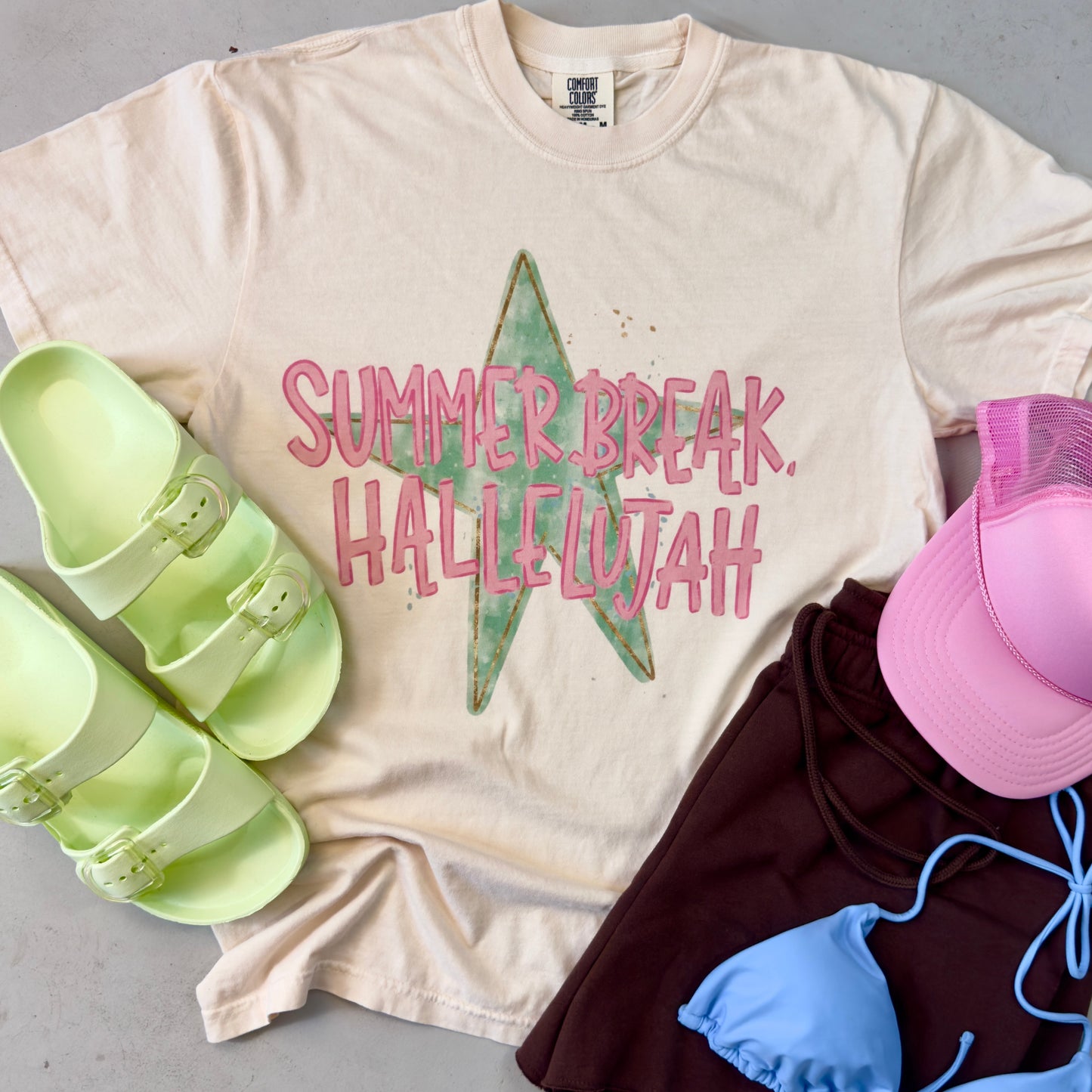 Summer Break Hallelujah Graphic Tee