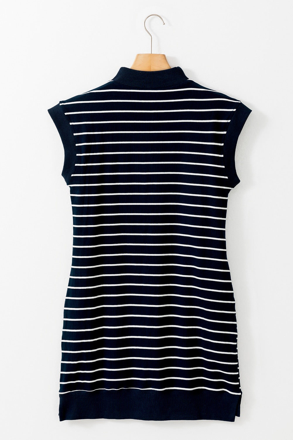 Striped Navy Zip Up Dress LT
