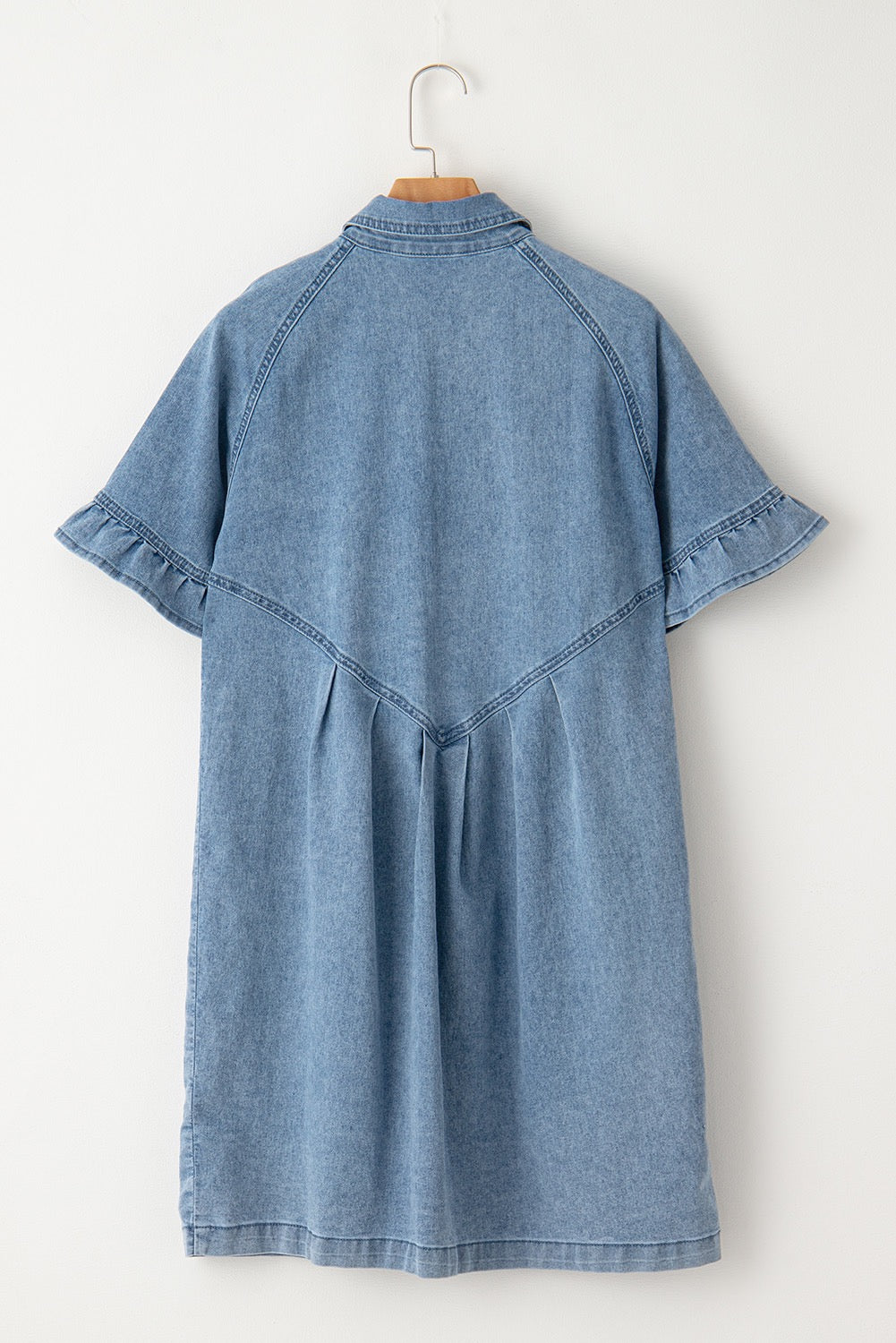 Button Up Denim Shirt Dress May.