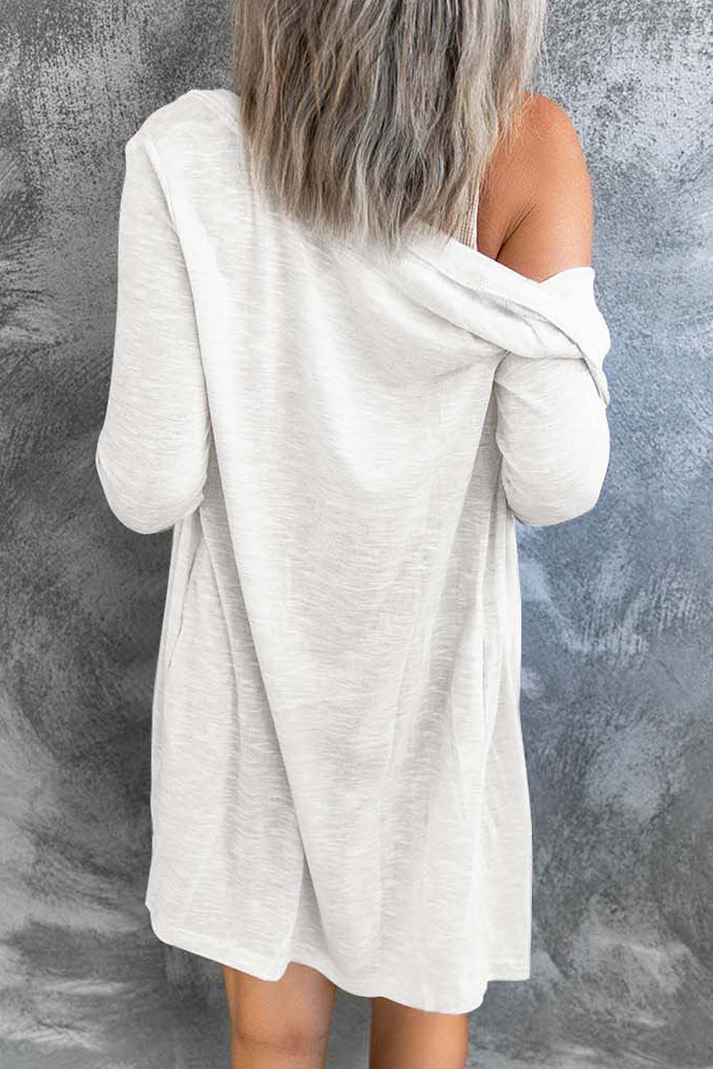 White Button Cardigan May.