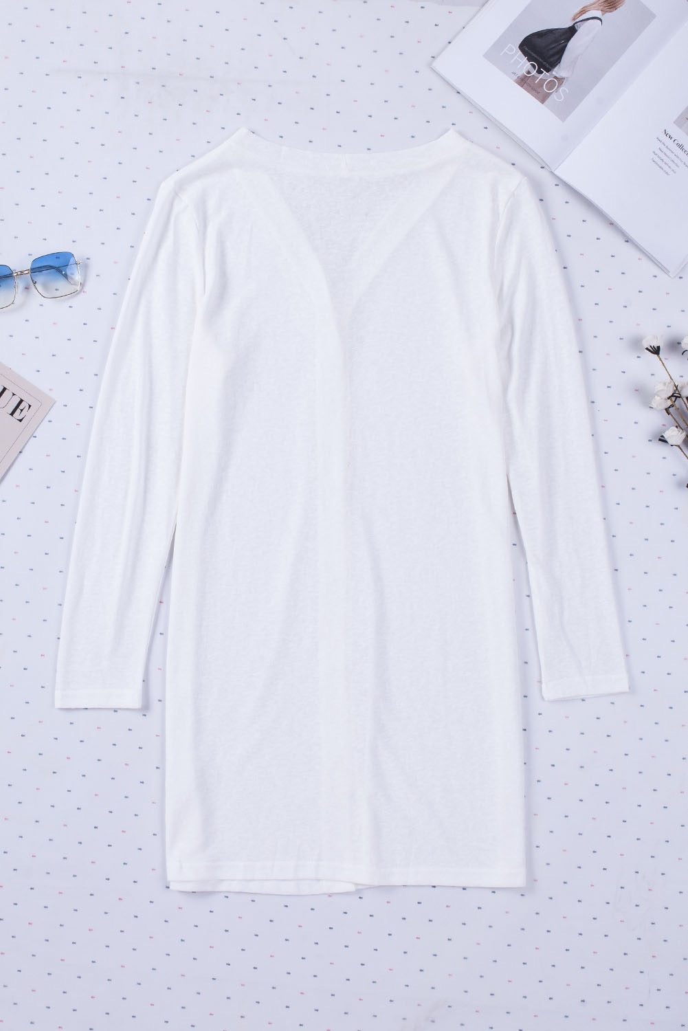 White Button Cardigan May.