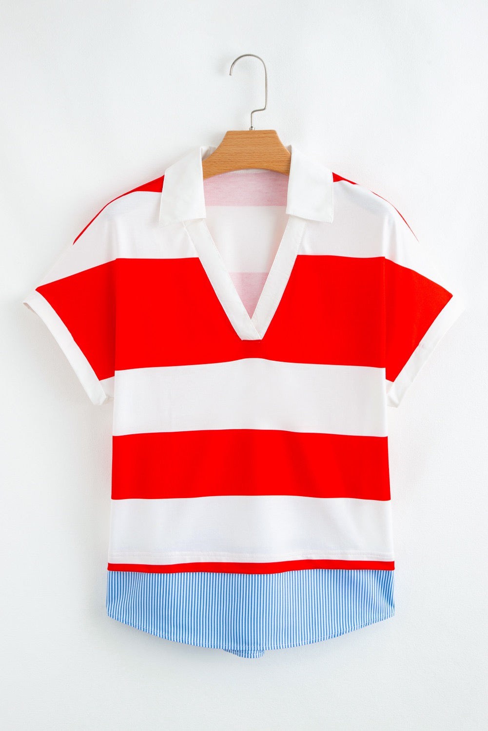 Red Striped Top LT