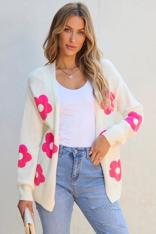 Pink Flower Cardigan May.