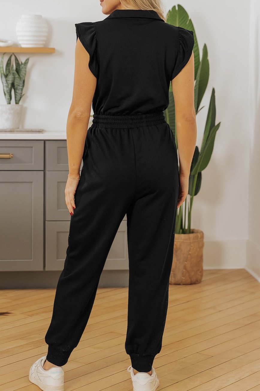 Black Jogger Jumpsuit December.