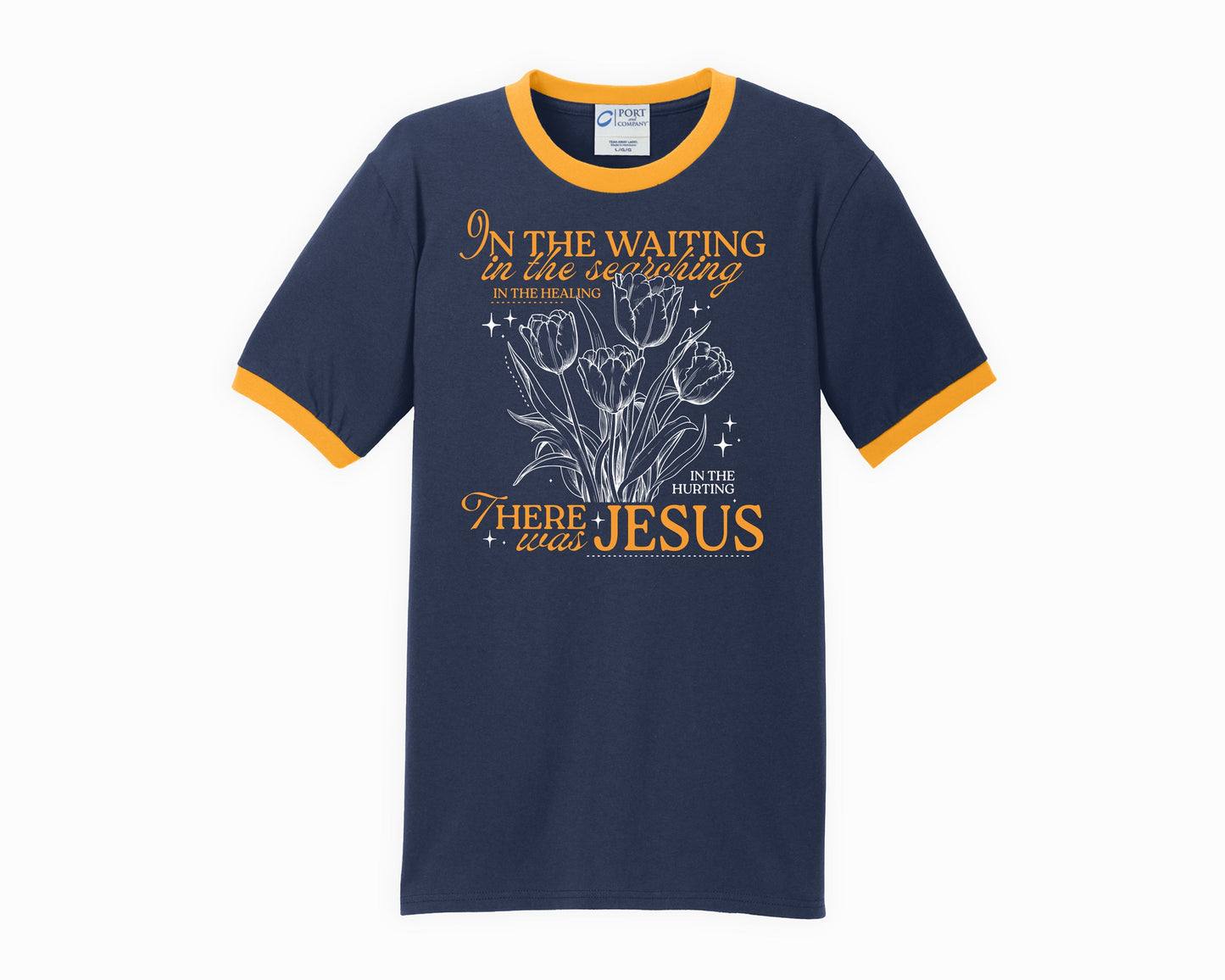In the Waiting | Graphic Ringer Tee | Christian Religious Wear