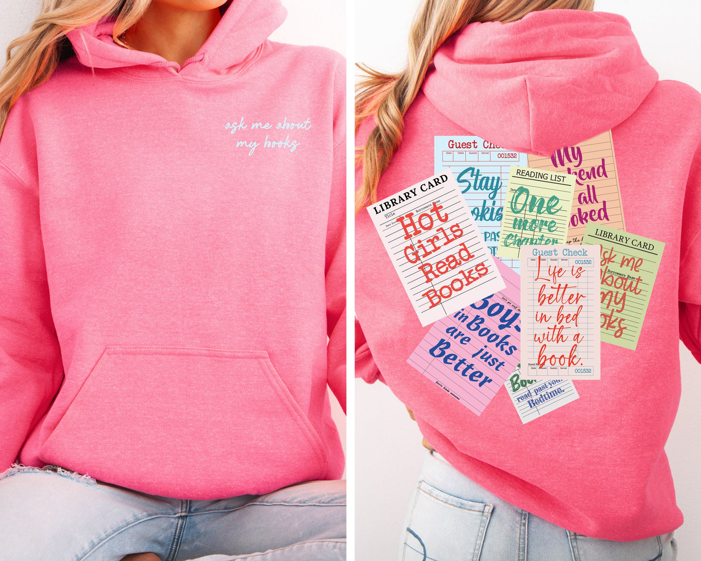 Library Card | Graphic Hoodie | Book Lovers