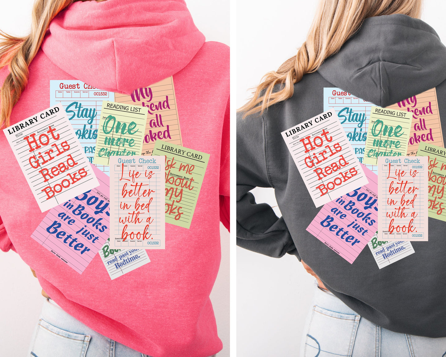 Library Card | Graphic Hoodie | Book Lovers