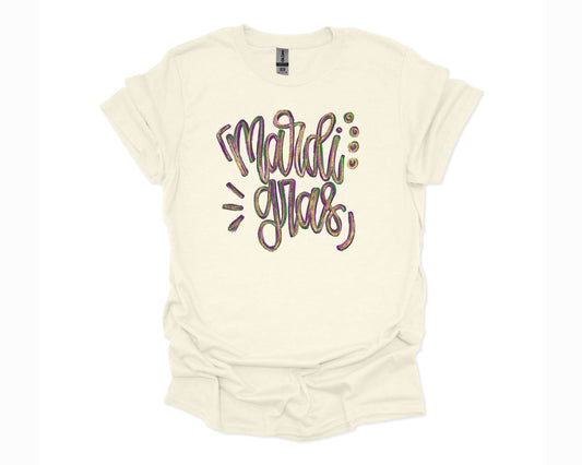Mardi Gras Painted | Graphic Tee | Mardi Gras
