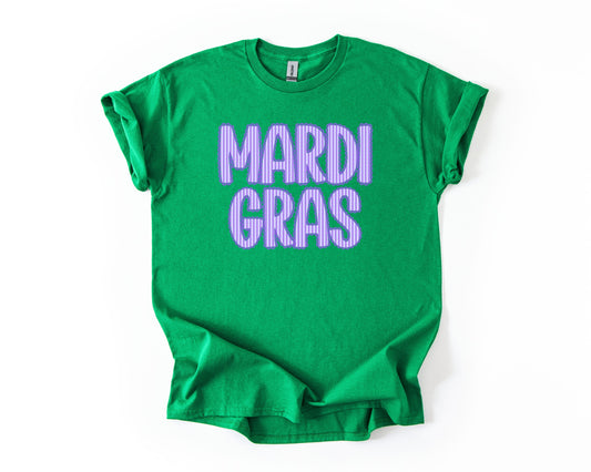 Mardi Gras Purple Lace | Graphic Tee | Mardi Gras Party