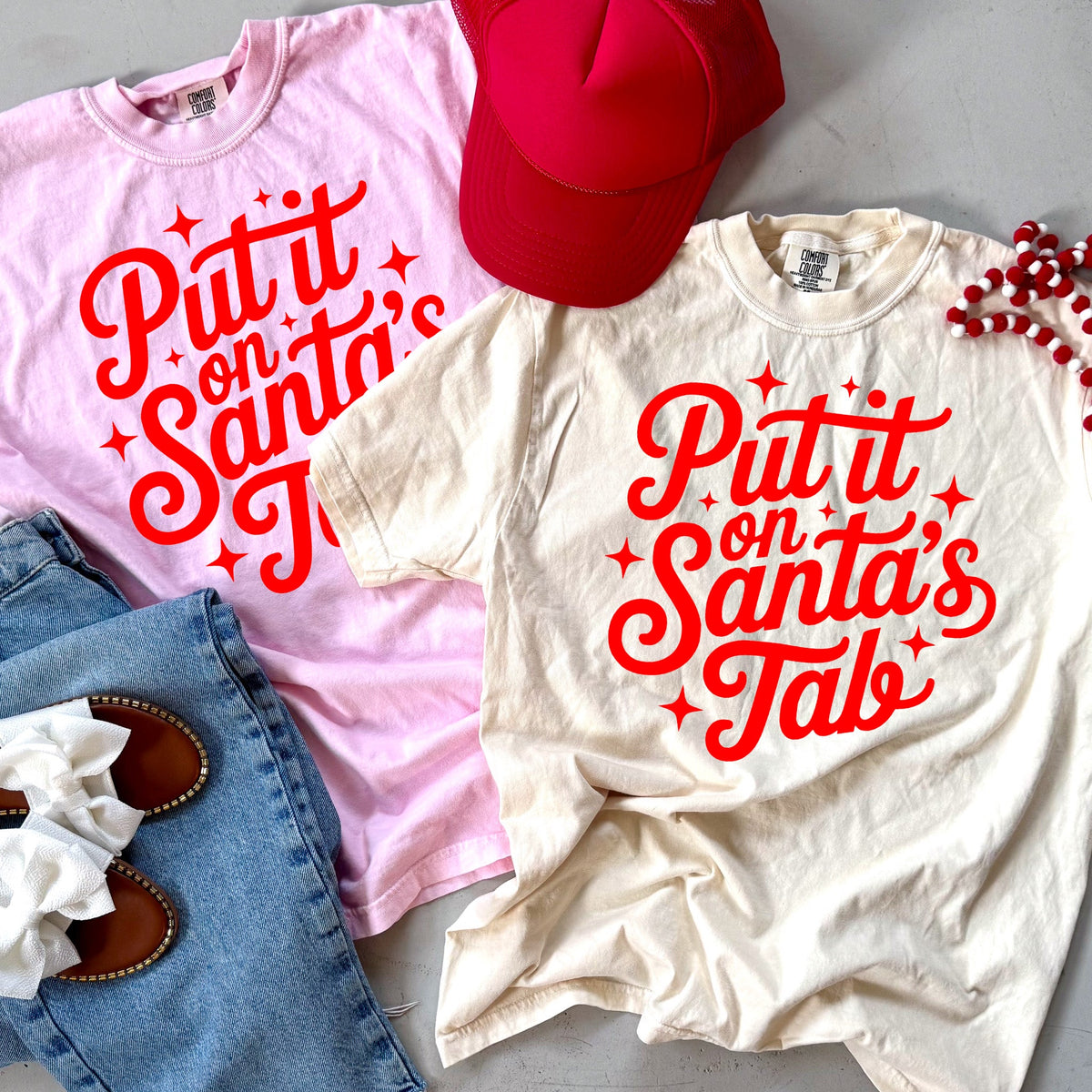 Put It On Santa’s Tab Graphic Tee or Longsleeve