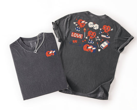 Skater Heart | Graphic Tee | Punk Valentines Shirt