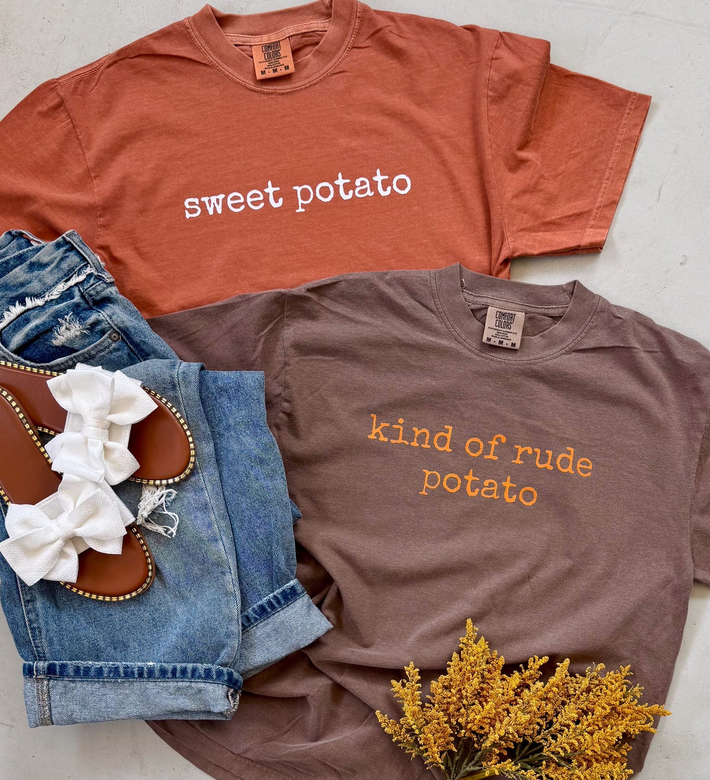 Sweet Potato / Kind of Rude Potato Couples Tee