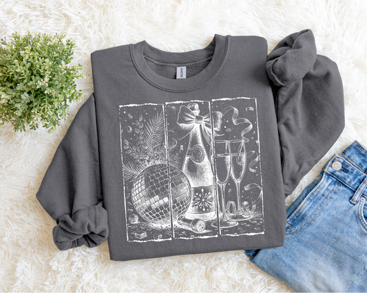 3 Panel New Years Sweatshirt.