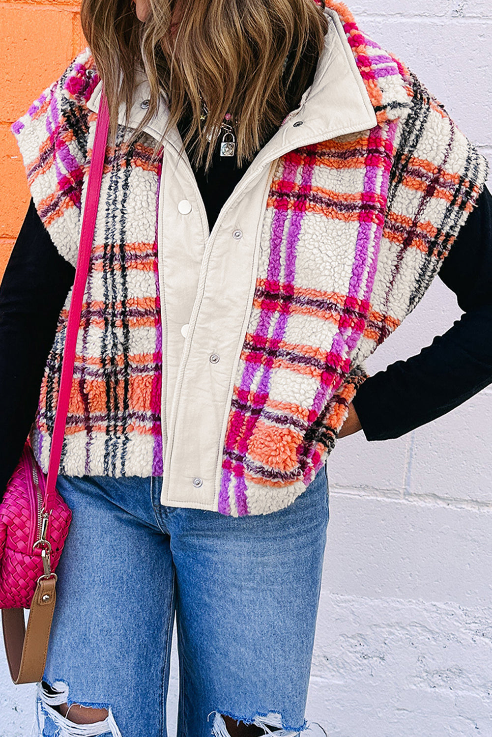 Plaid Sherpa Vest RTS