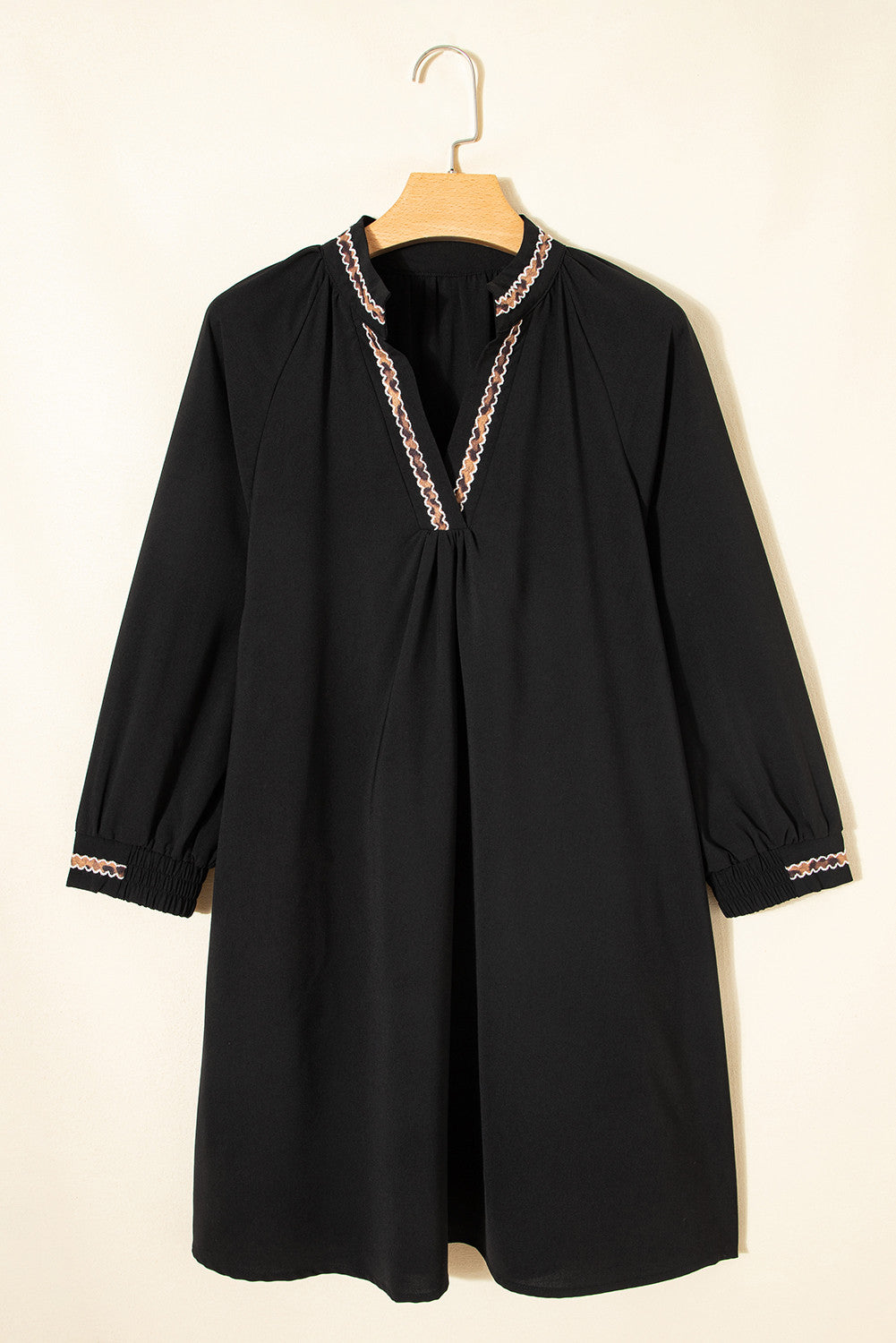 Black Trim Mini Dress LT