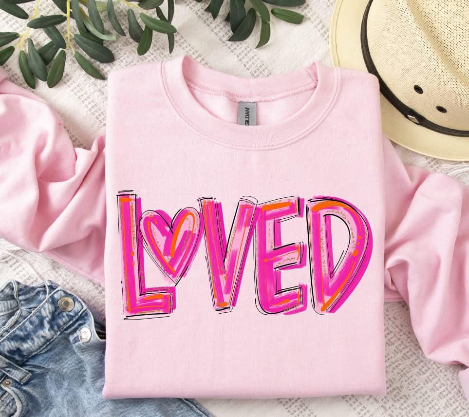 Pink Loved Sweatshirt