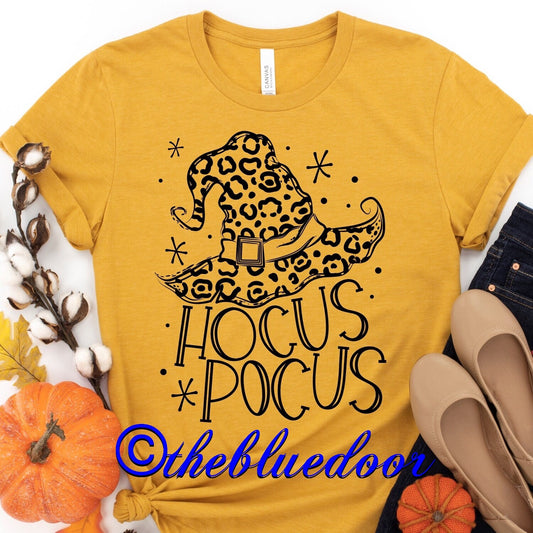 Hocus Pocus Leopard Hat Tee