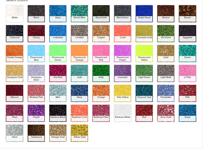 Stahls Glitter Flake Heat Transfer Vinyl