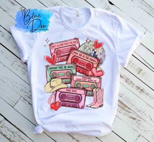 Love me like a Country Song Valentine's Tee Bella Canvas Unisex Tee